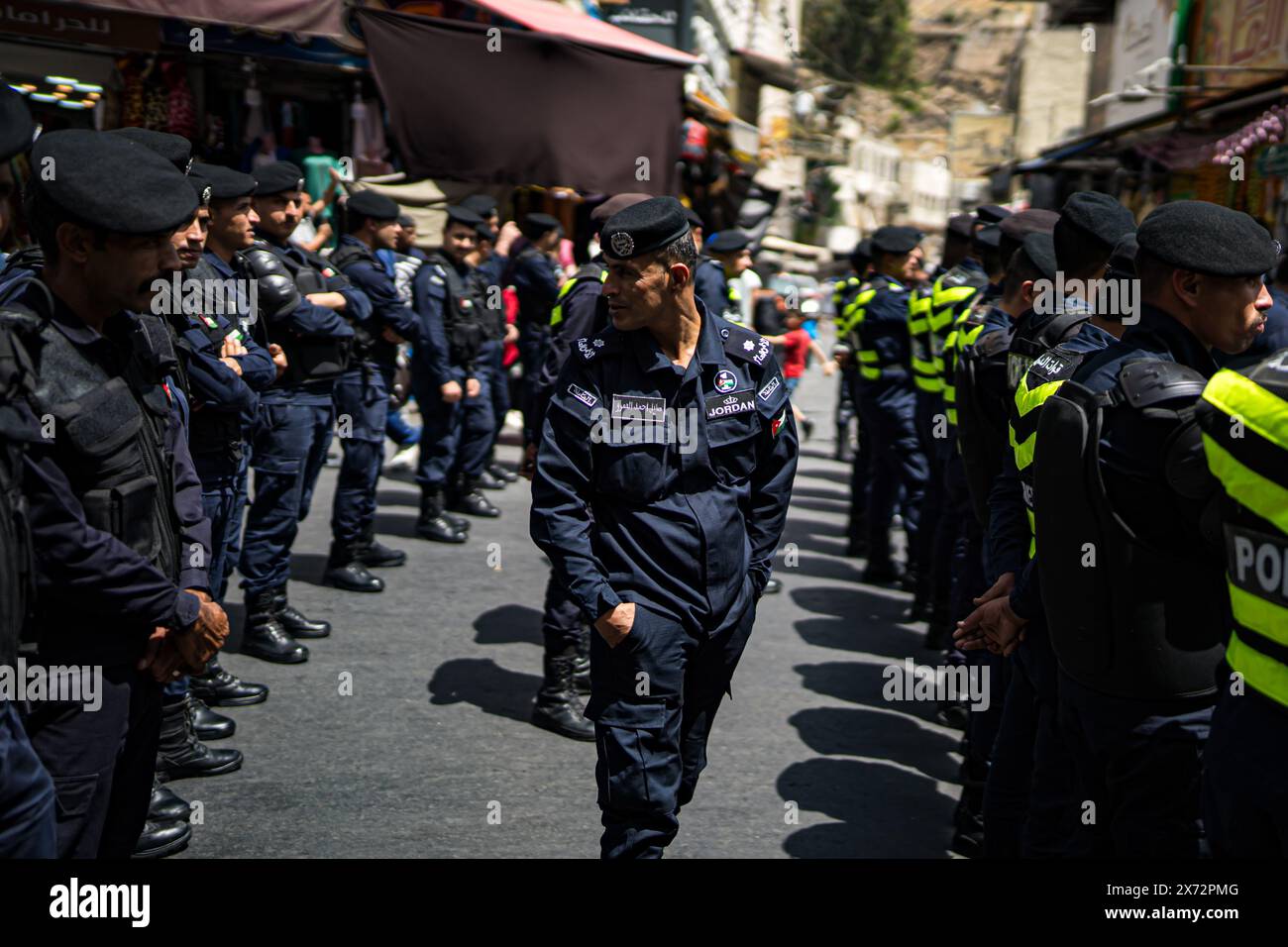 Amman, Downtown, Jordan. 17th May, 2024. Pro-Palestine demonstrations