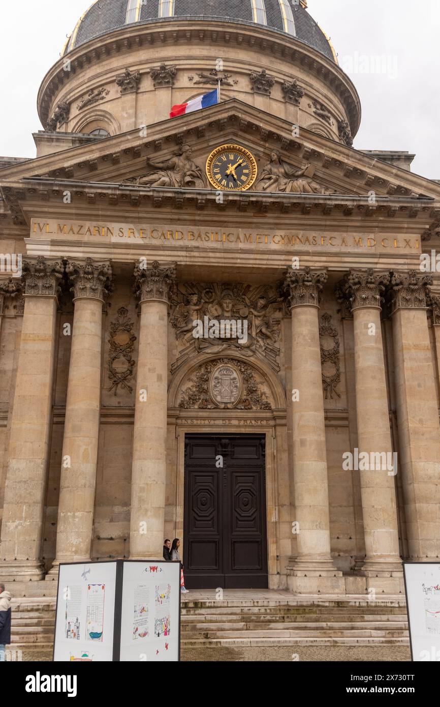 Paris, France, 17th April 2024 A view of The Institut de France