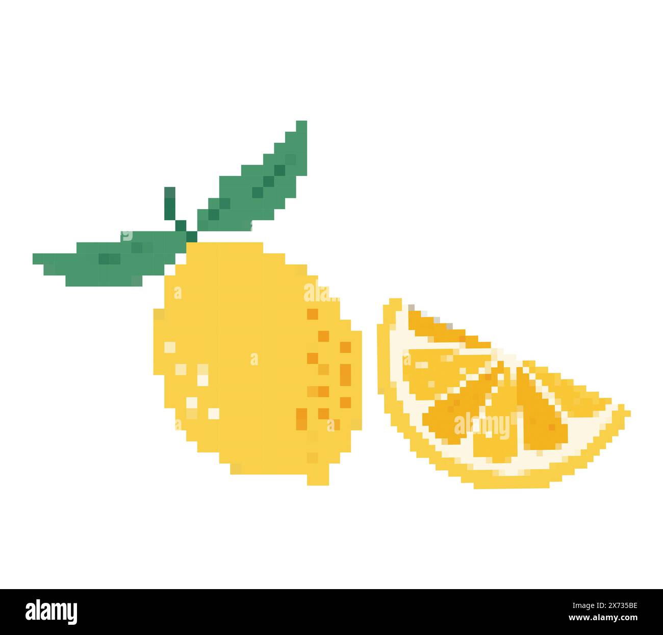 Collection of colorful Pixel icons of fruits vector illustration Stock ...
