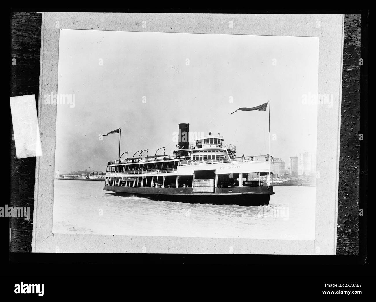 Britannia ferry boat Black and White Stock Photos & Images - Alamy