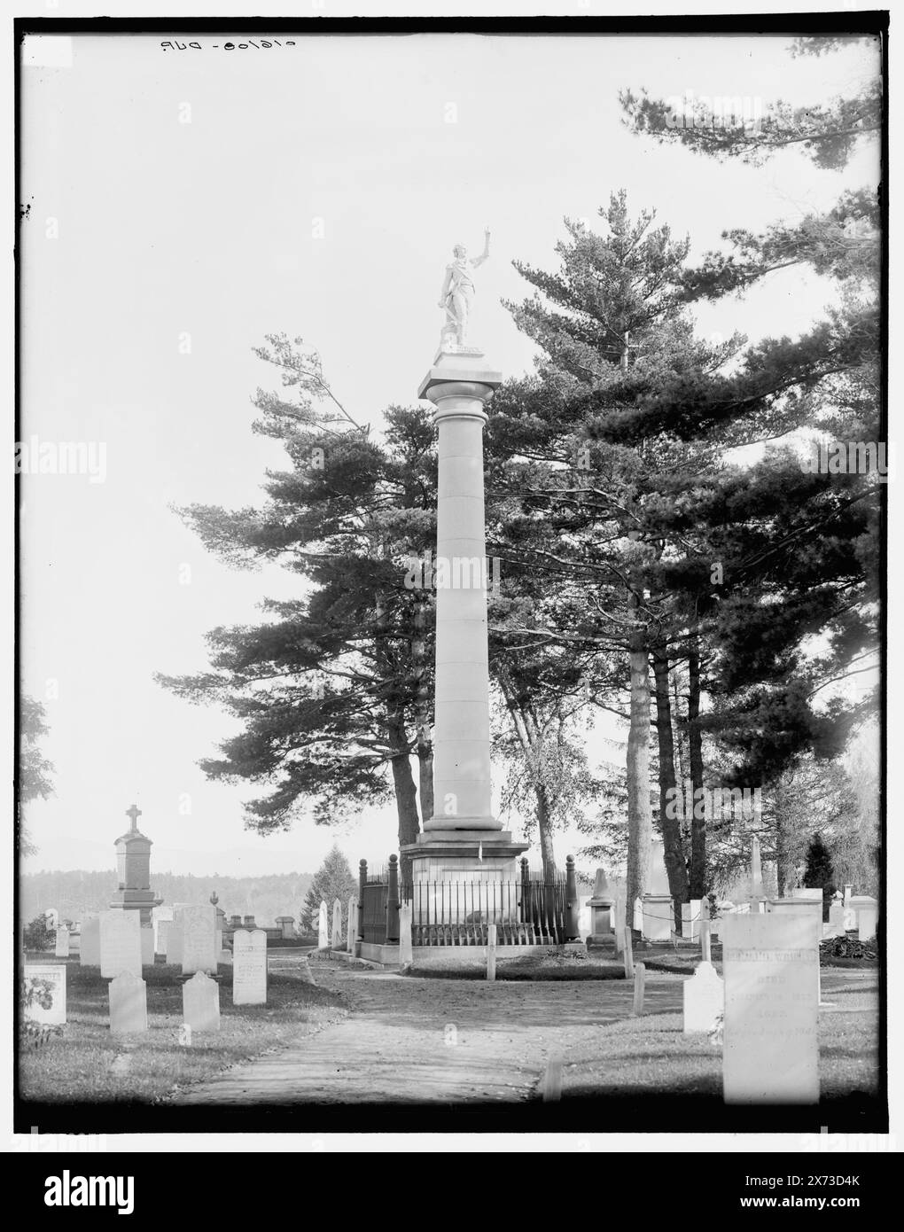 Ethan allen monument Black and White Stock Photos & Images Alamy