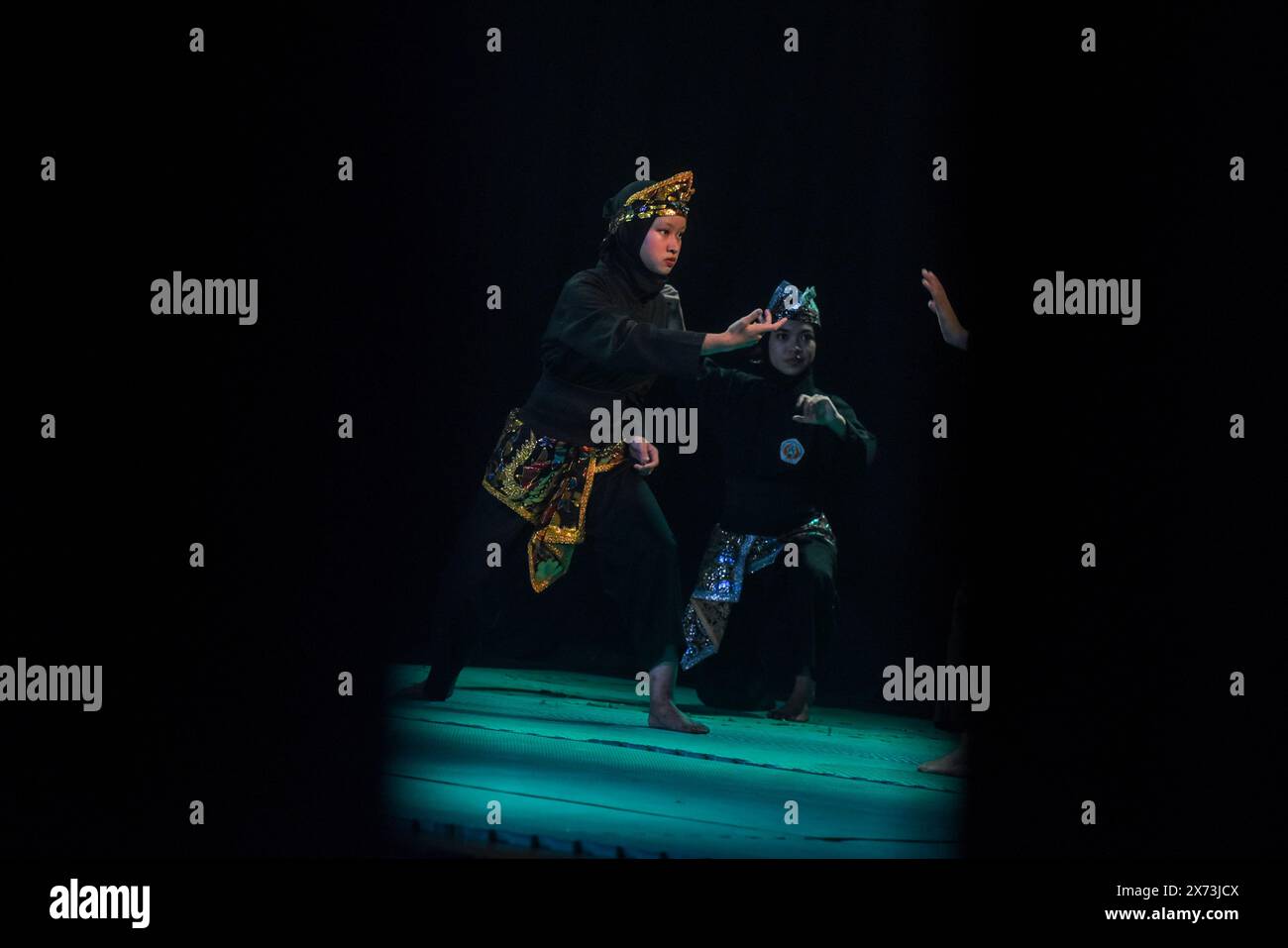 Bandung, West Java, Indonesia. 17th May, 2024. Pencak silat fighter ...
