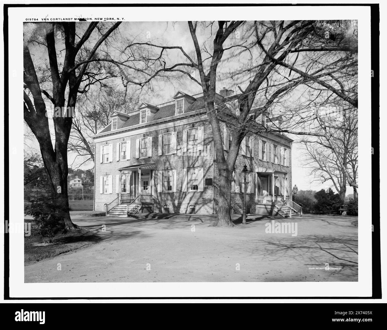 Van Cortlandt mansion, New York, N.Y., Detroit Publishing Co. no. 019784., Gift; State Historical Society of Colorado; 1949,  Dwellings. , United States, New York (State), New York. Stock Photo