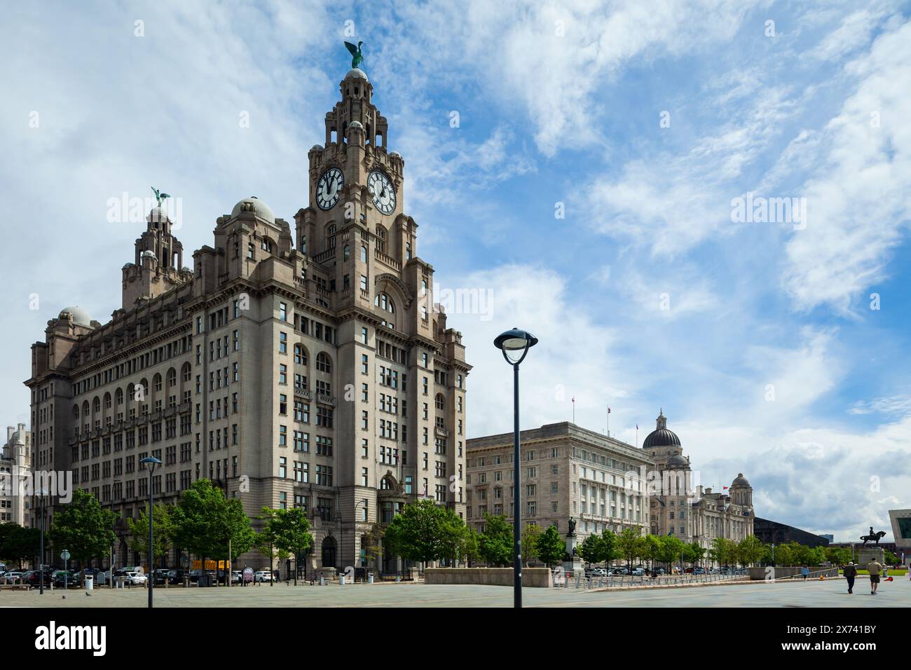 Royal Liver building on Liverpool waterfront, England Stock Photo - Alamy