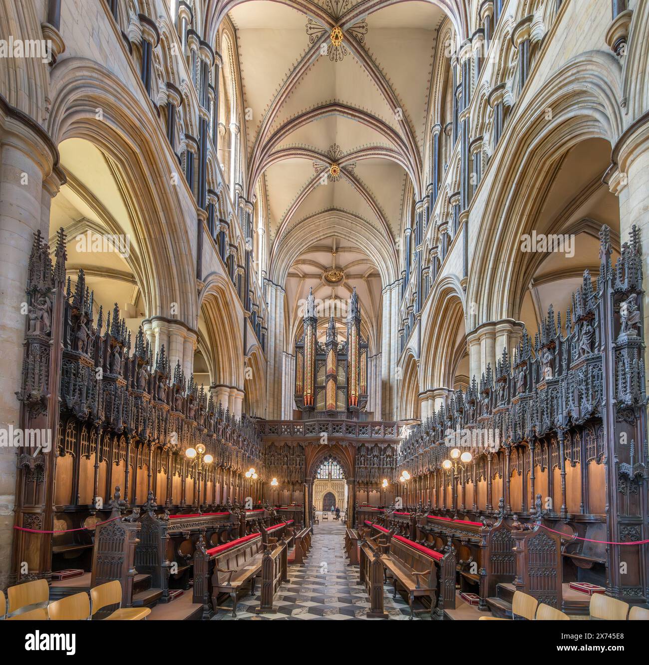 The Choir of Beverley Minster, Beverley, Yorkshire, England, UK Stock Photo