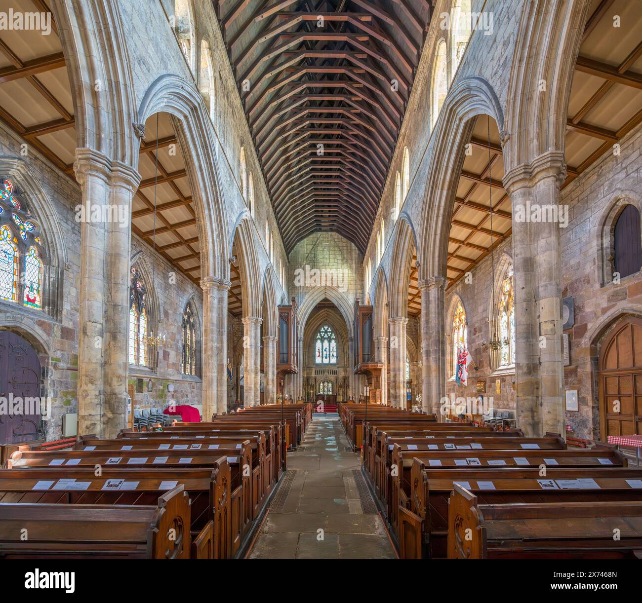 Interior of Howden Minster, Howden, Yorkshire, England, UK Stock Photo