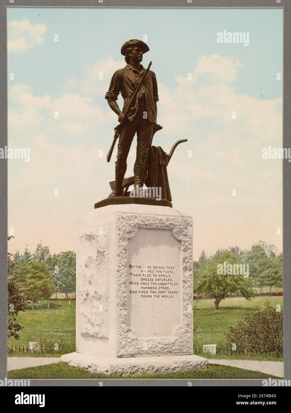 The Minute Man, Concord, In album prepared by Detroit Photographic Co