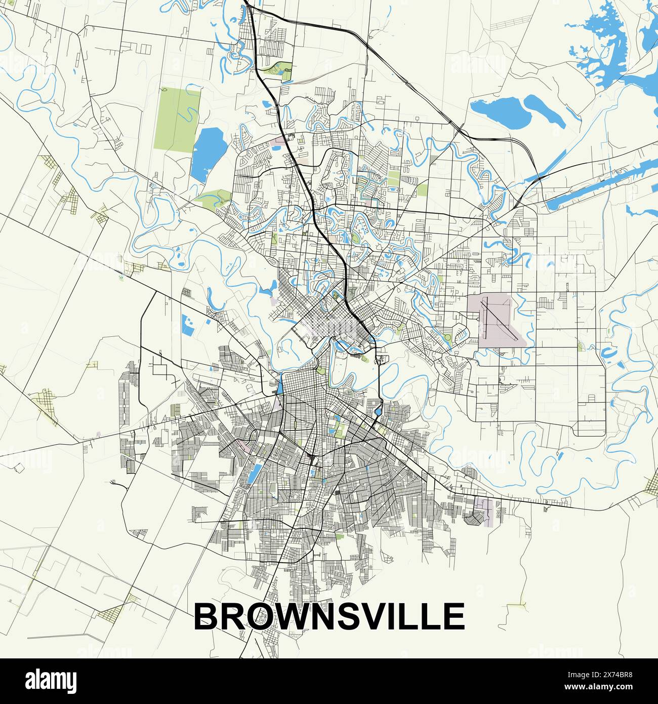 Map of brownsville hires stock photography and images Alamy