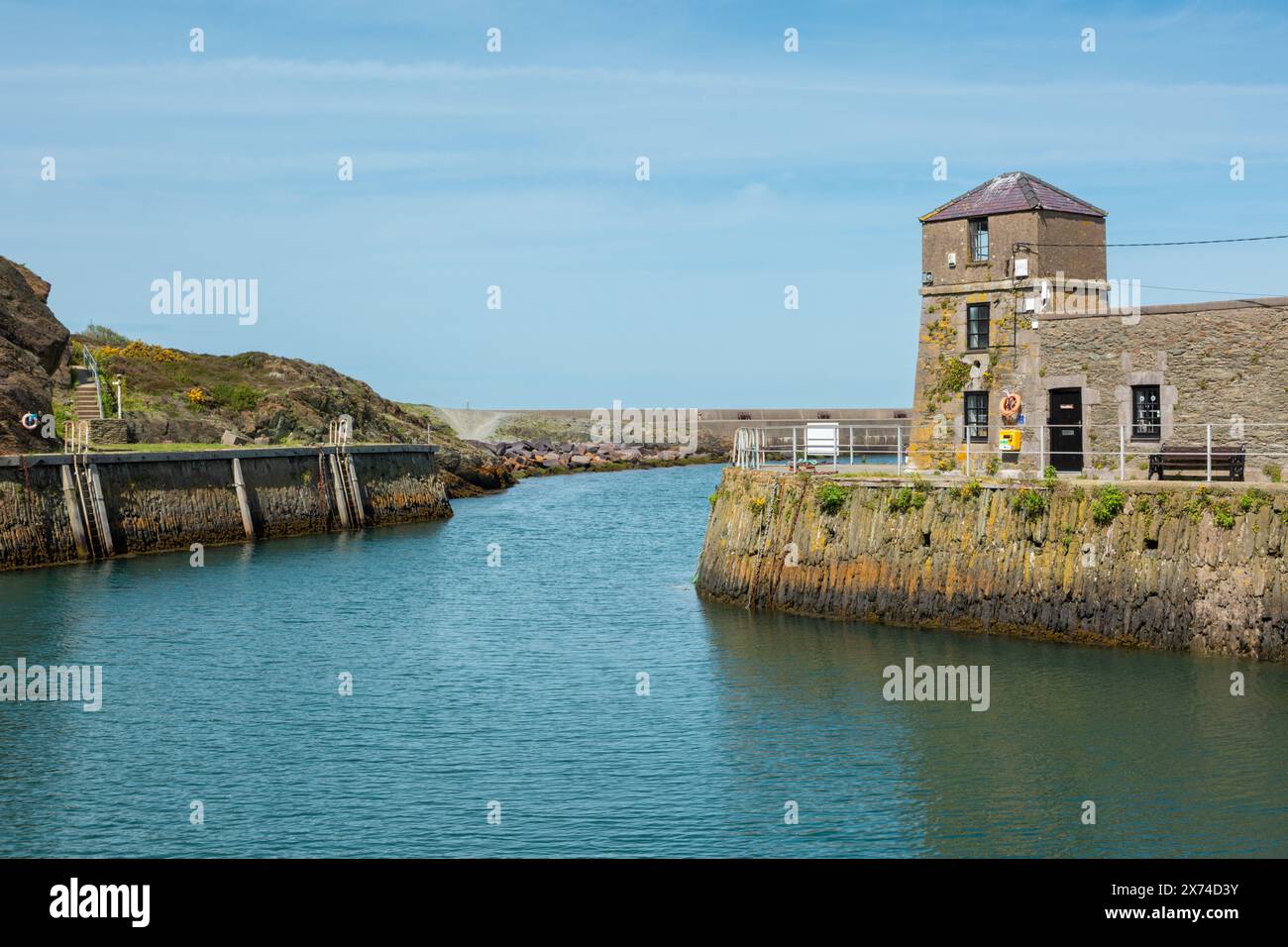 Amlwch port and harbour, Anglesey, Wales, UK Stock Photo