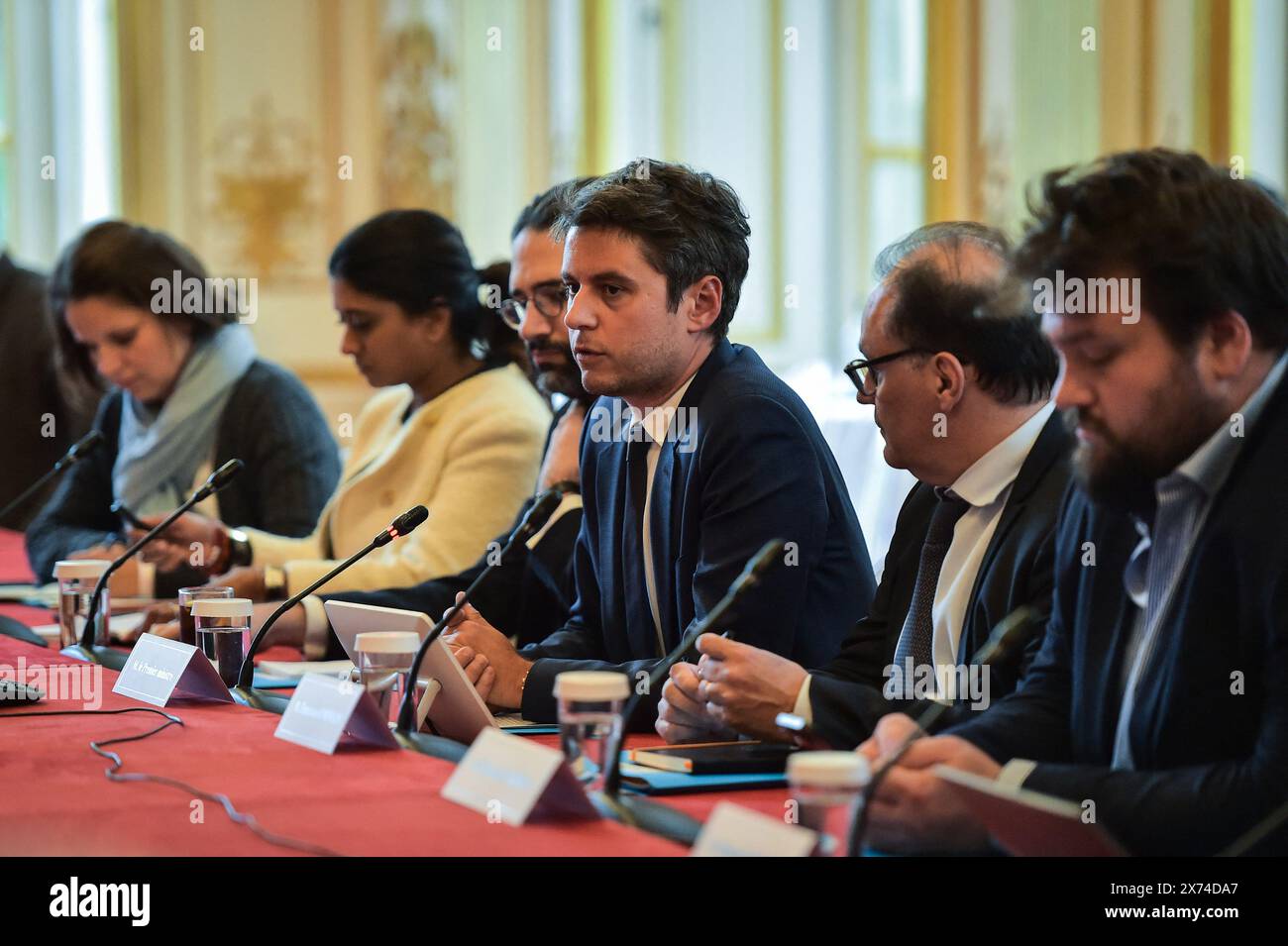 Paris, France. 17th May, 2024. French Prime Minister Gabriel Attal
