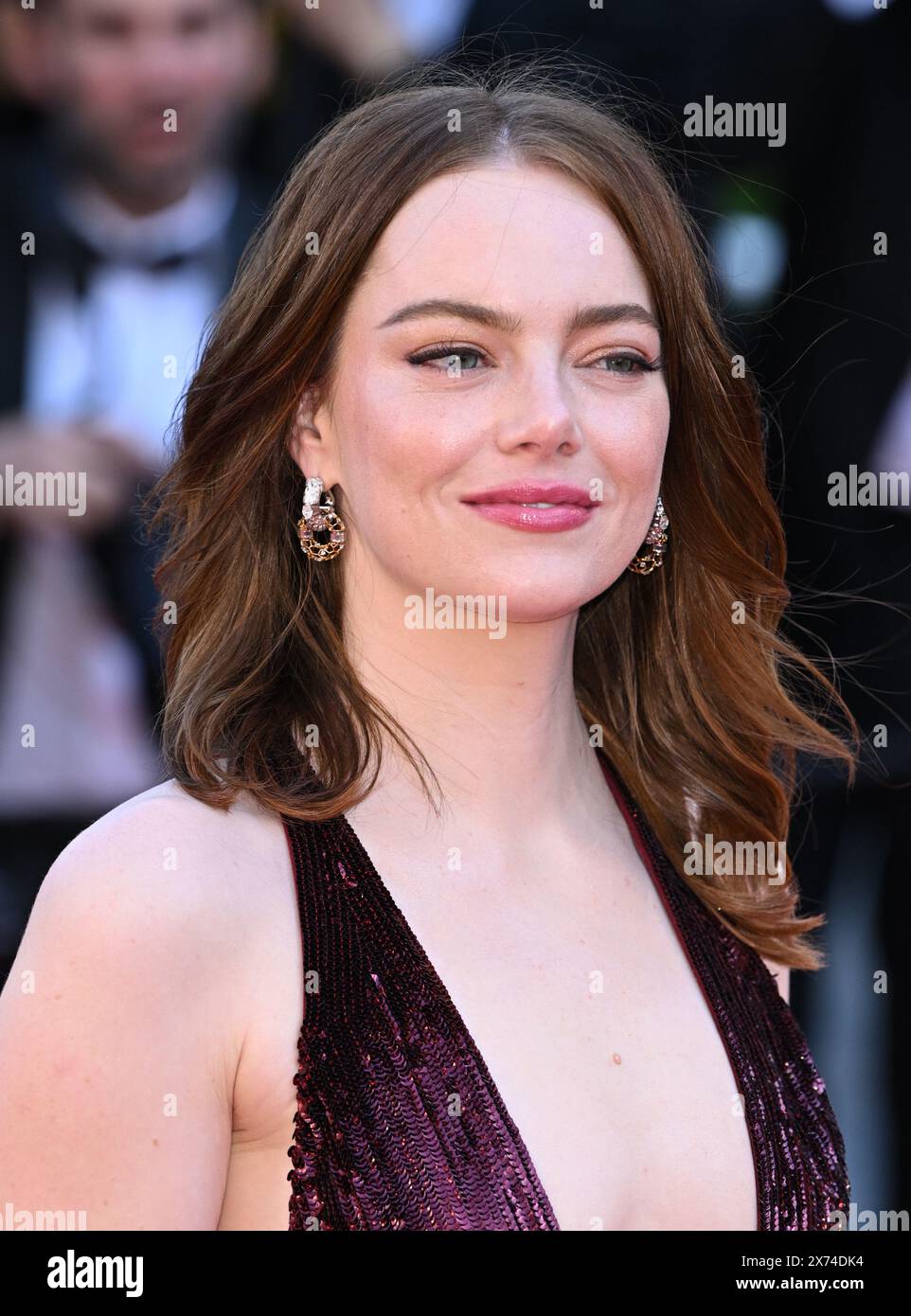 Cannes, France. May 17th, 2024. Emma Stone arriving at the Kinds of ...