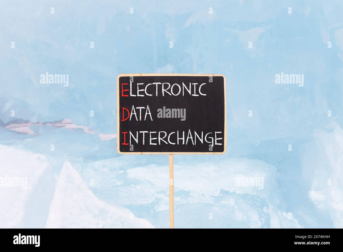 EDI electronic data interchange symbol. Concept words EDI electronic ...