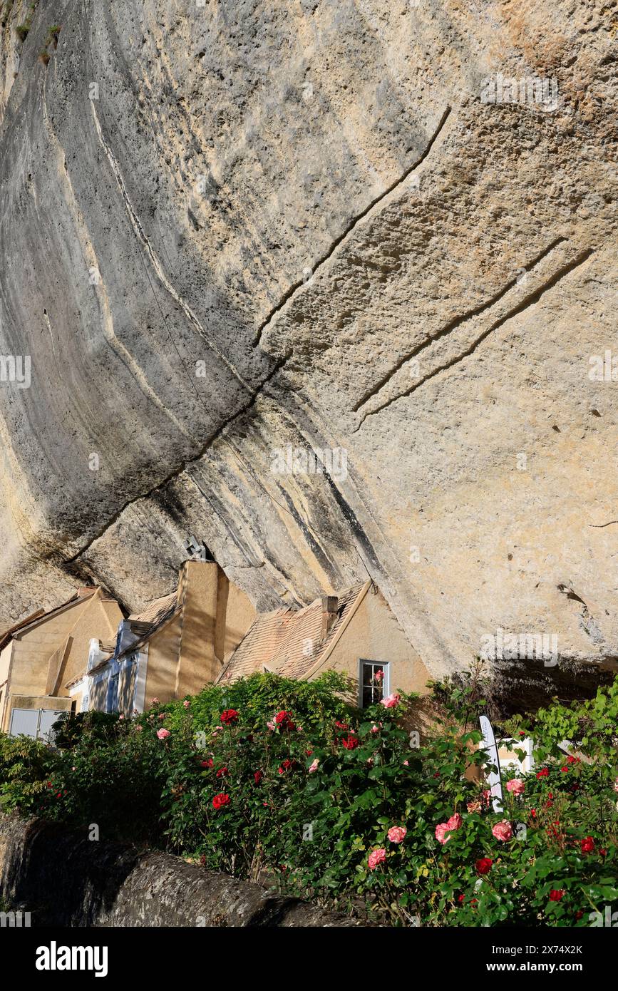 Commune Rocks The prehistoric site of Laugerie-Basse, rock shelter in the commune of ...