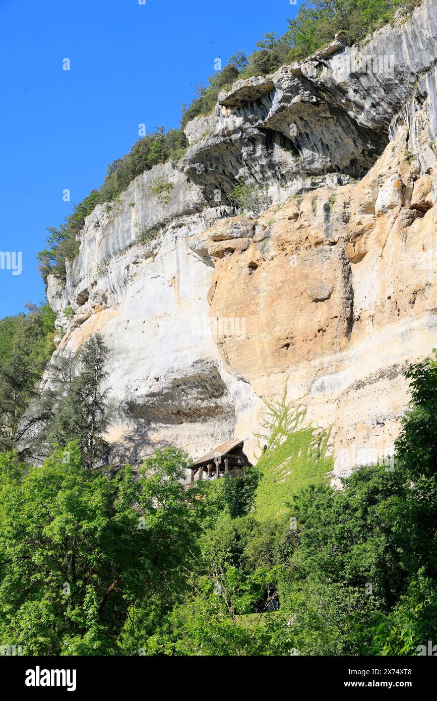 Commune Rocks The prehistoric site of Laugerie-Basse, rock shelter in the commune of ...