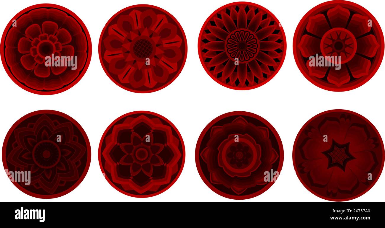 Flowers Vector Art Collection for Designers. Stock Vector