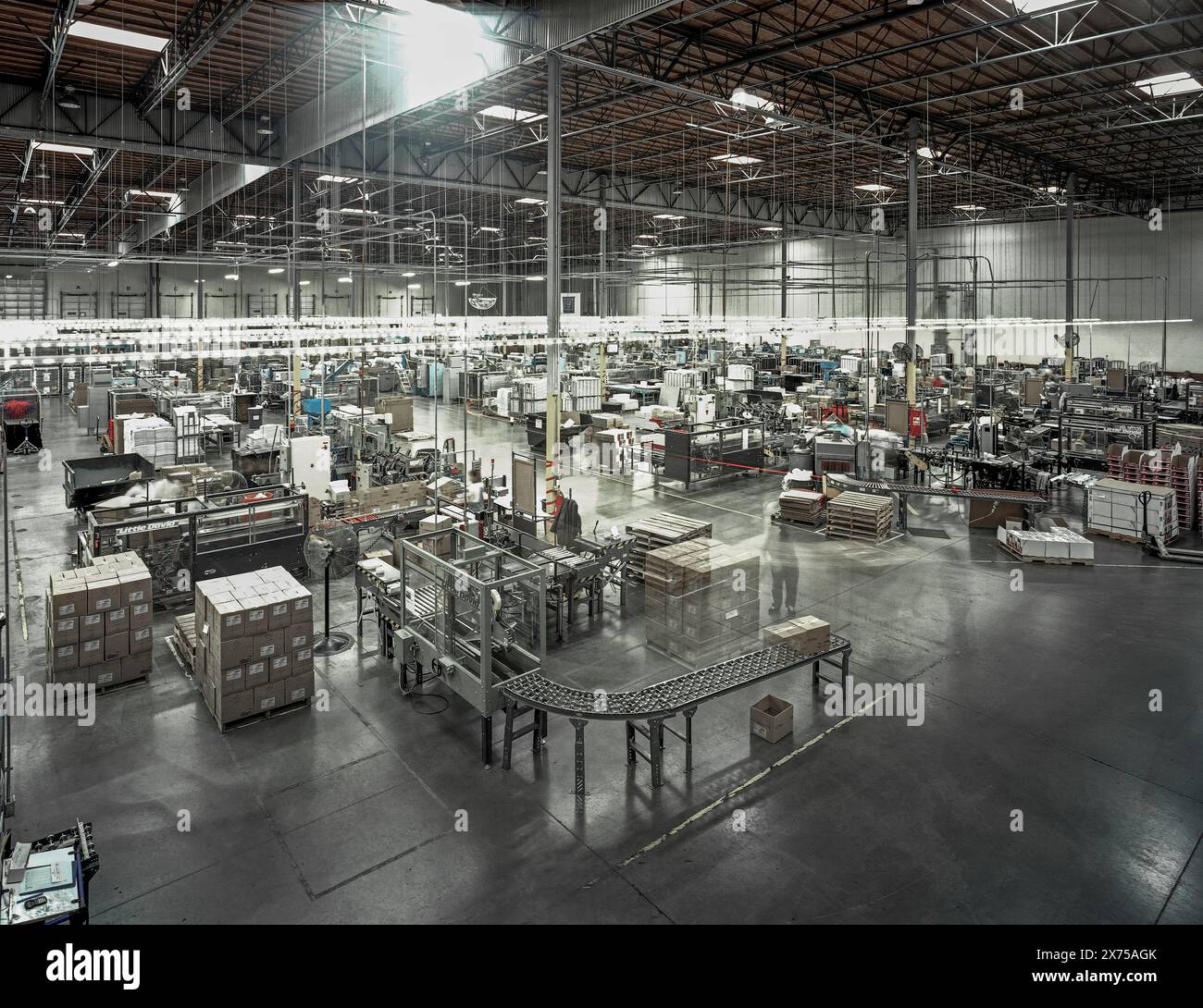 Commercial Architecture of the Interior of a distribution center, circa ...