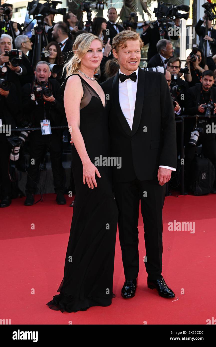 Cannes, France. 17th May, 2024. Kirsten Dunst and Jesse Plemons attends