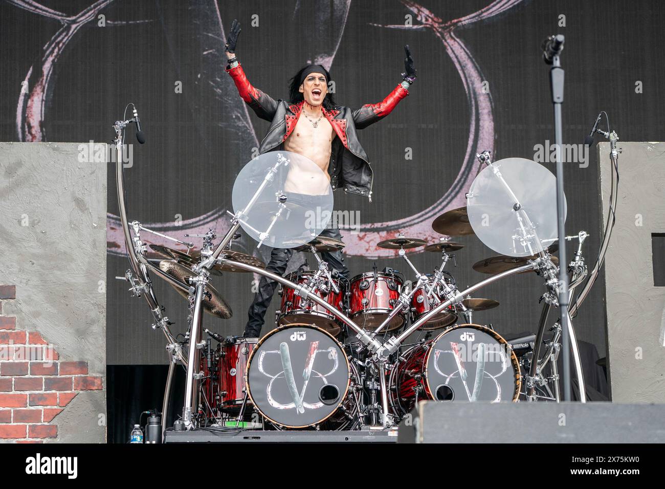 Christian Coma of Black Veil Brides performs during Sonic Temple Art ...