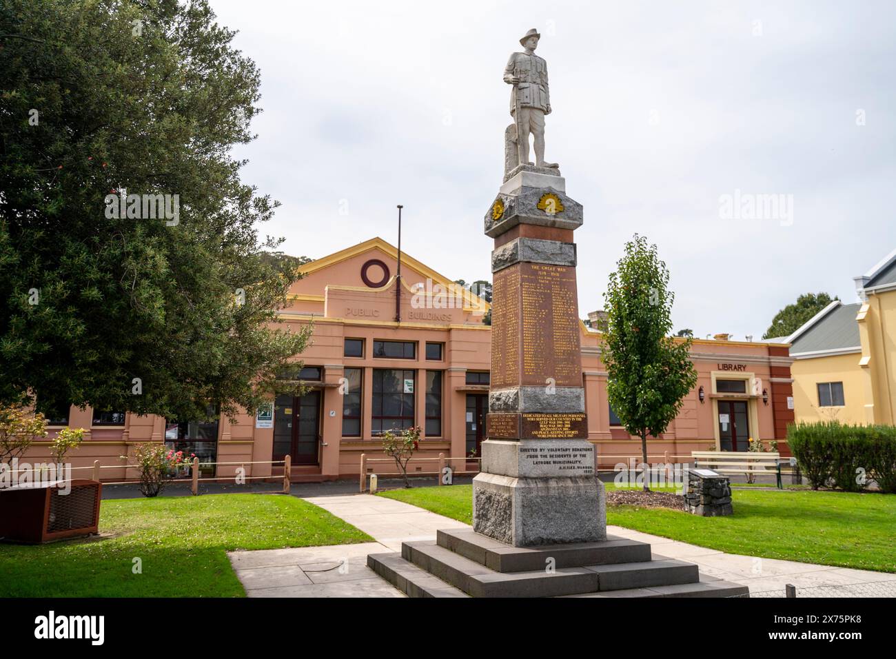 Heritage listed Latrobe Public Building complex, Gilbert Street Latrobe