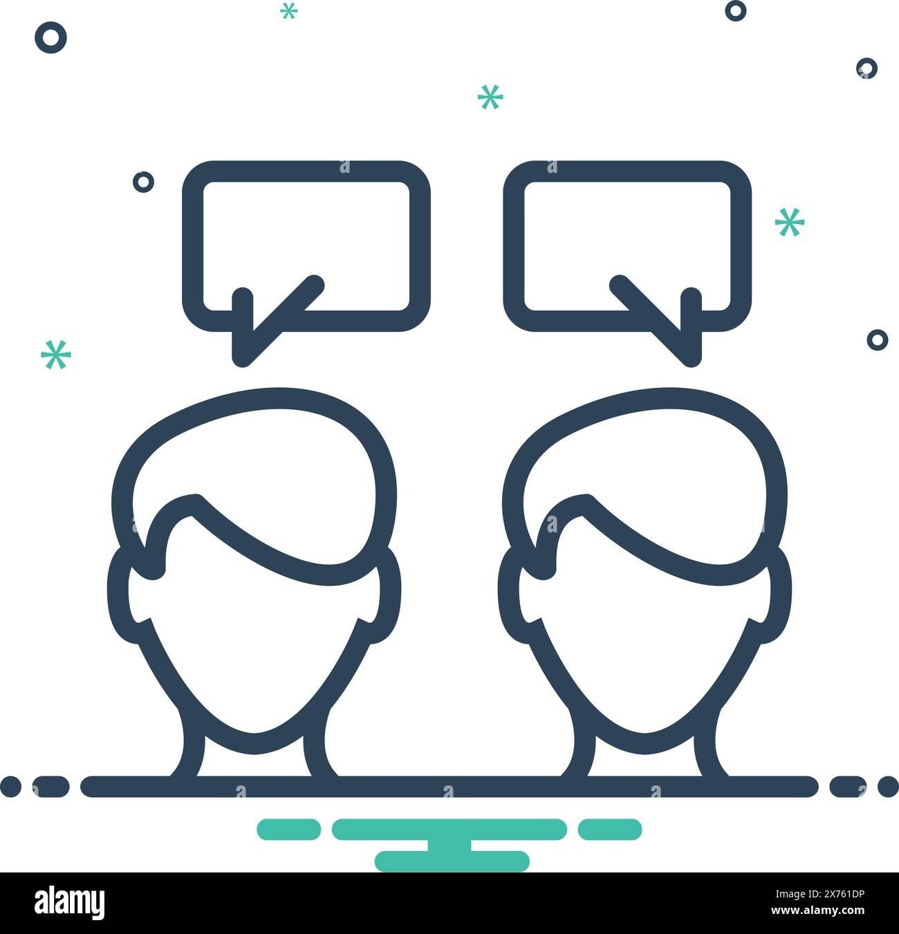 Icon for communication, talking Stock Vector Image & Art - Alamy