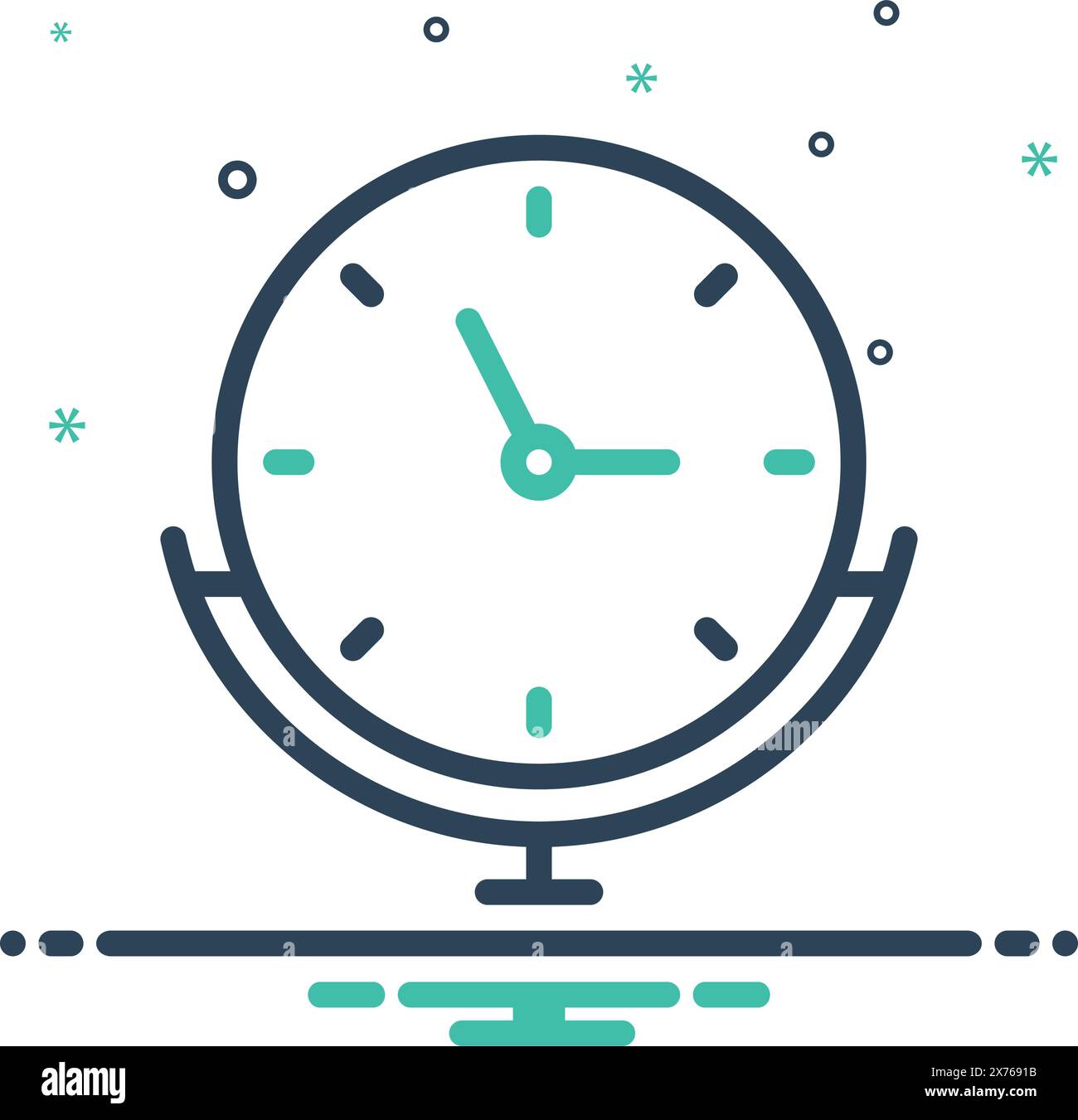 Stand clock Stock Vector Images - Alamy