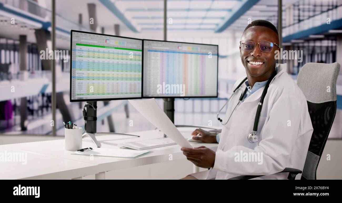 Medical Coding Bill And Billing Codes Spreadsheets Stock Photo
