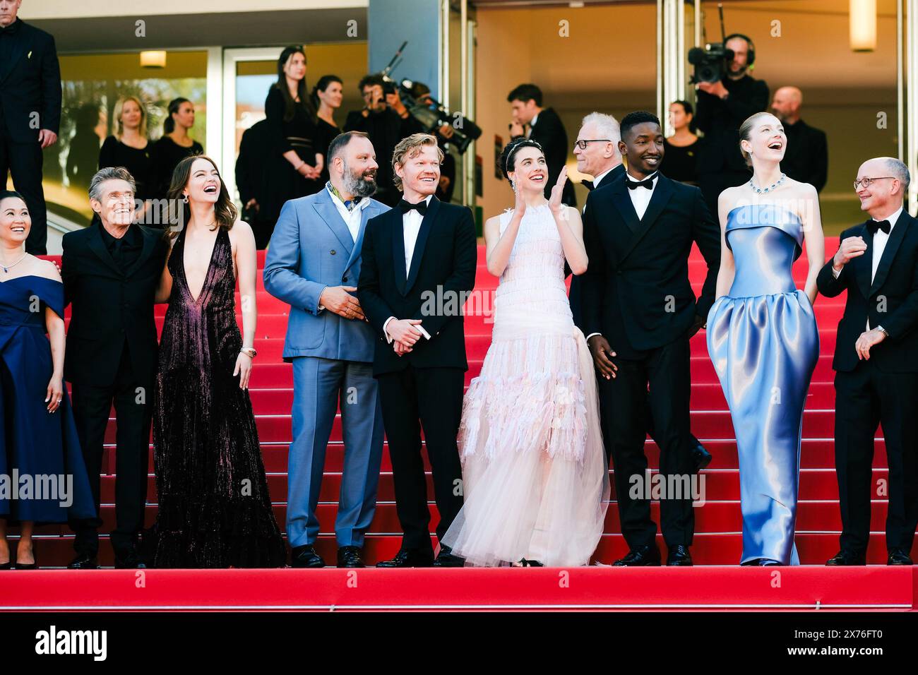 Cannes, France. 17th May, 2024. Joe Alwyn, Hong Chau, Willem Dafoe