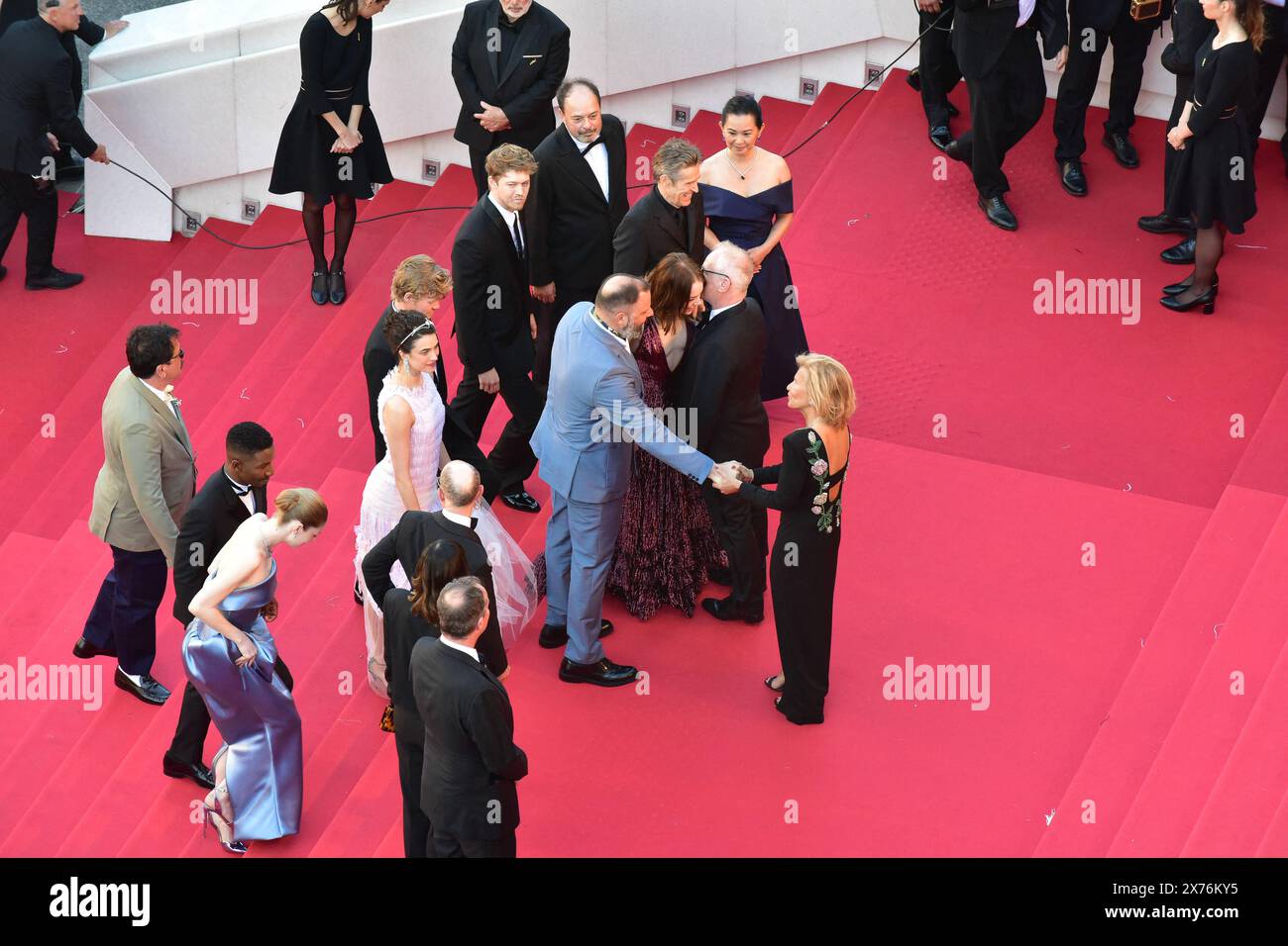 Cannes, France. 17th May, 2024. Hong Chau, Joe Alwyn, Willem Dafoe