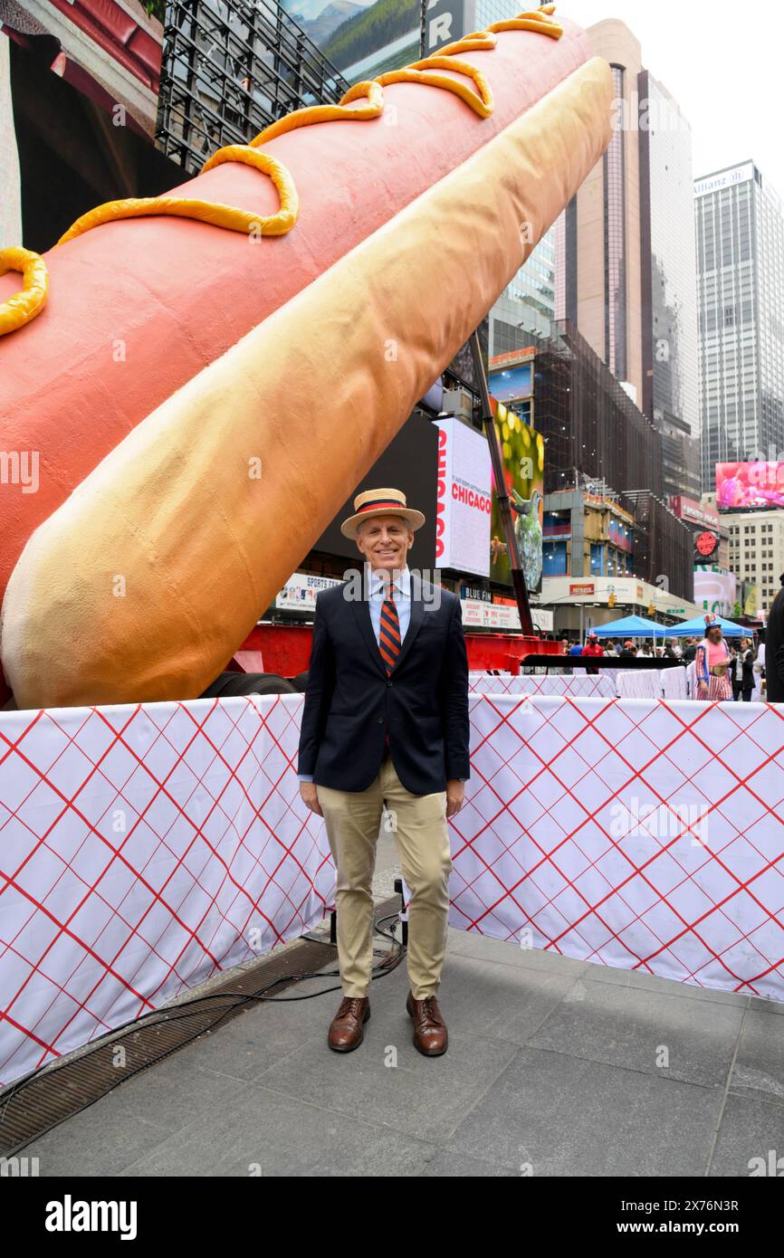 New York, USA. 17th May, 2024. Co-founder of Major Leauge Eating George ...