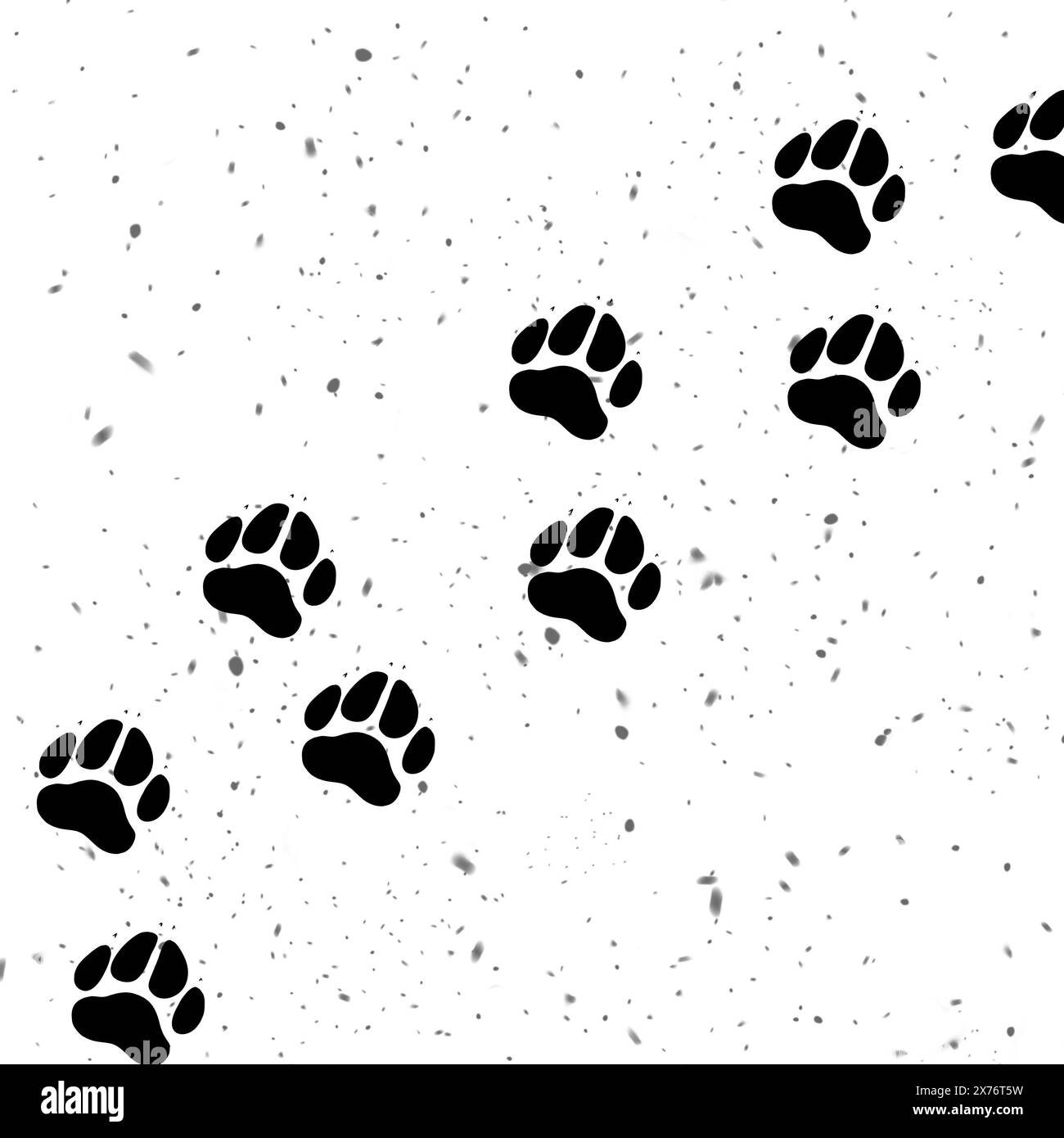 Dog Paw Prints On White Background Illustration Stock Photo Alamy dog-paw-prints-on-white-background-illustration-stock-photo-alamy