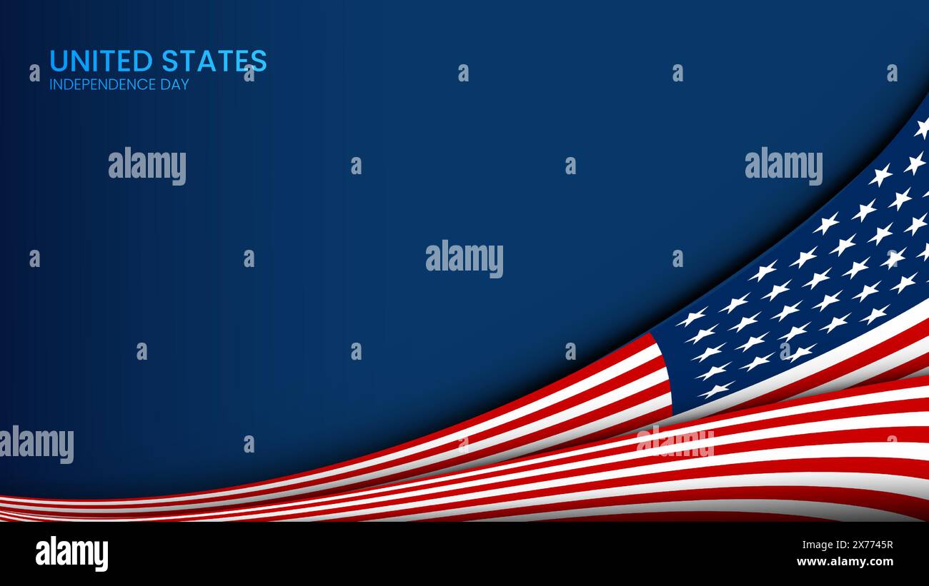USA Independence day bannner presentation copyspace Stock Vector