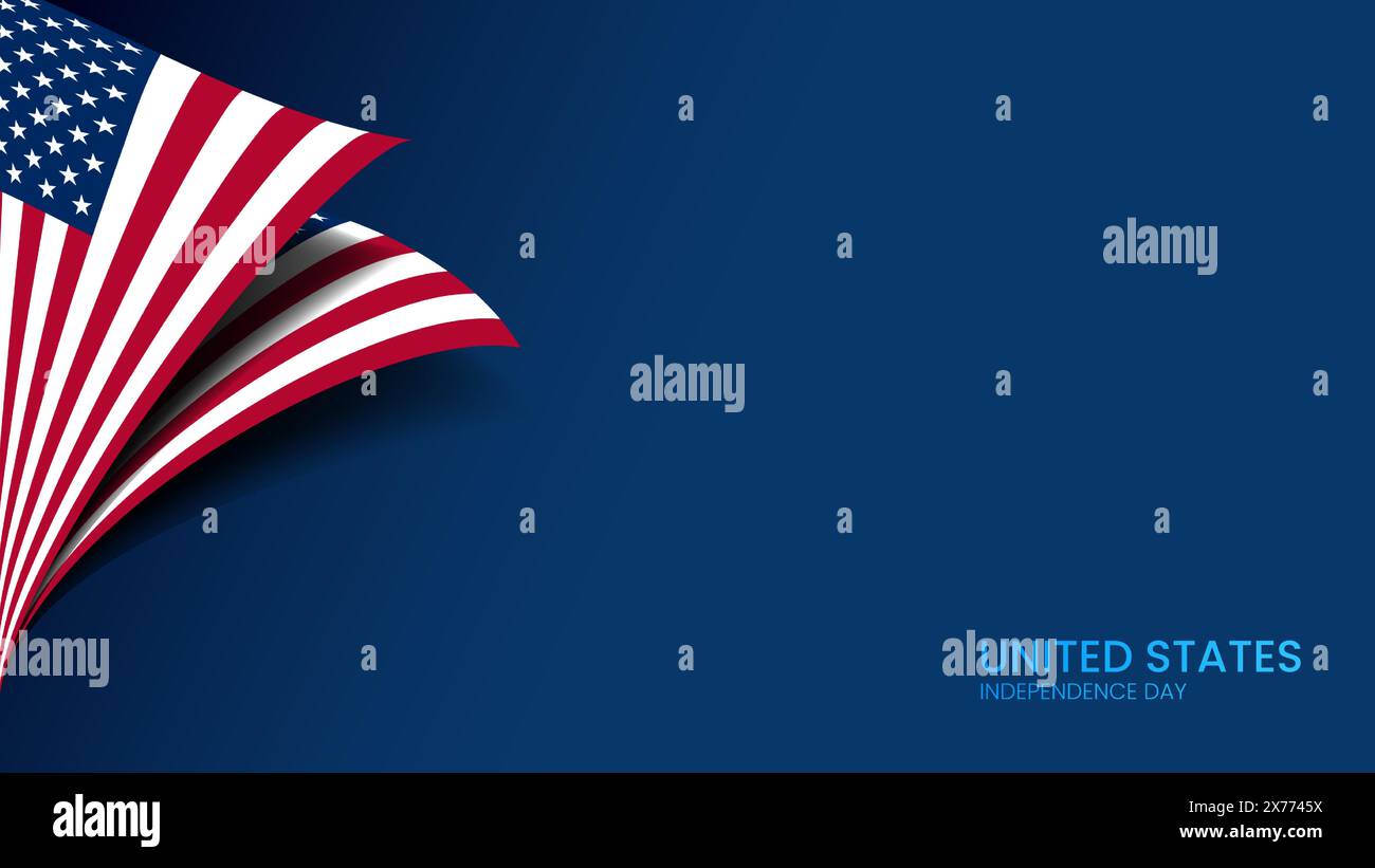 USA Independence day bannner presentation copyspace Stock Vector