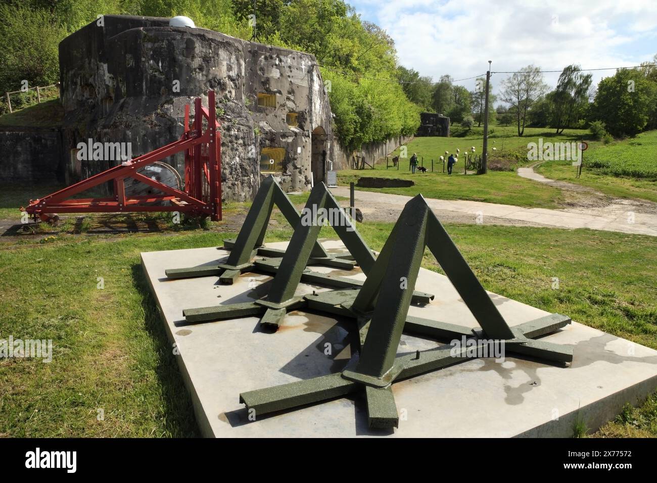The 2nd World War defensive Fort Eben-Emael, now a museum, Bassenge ...