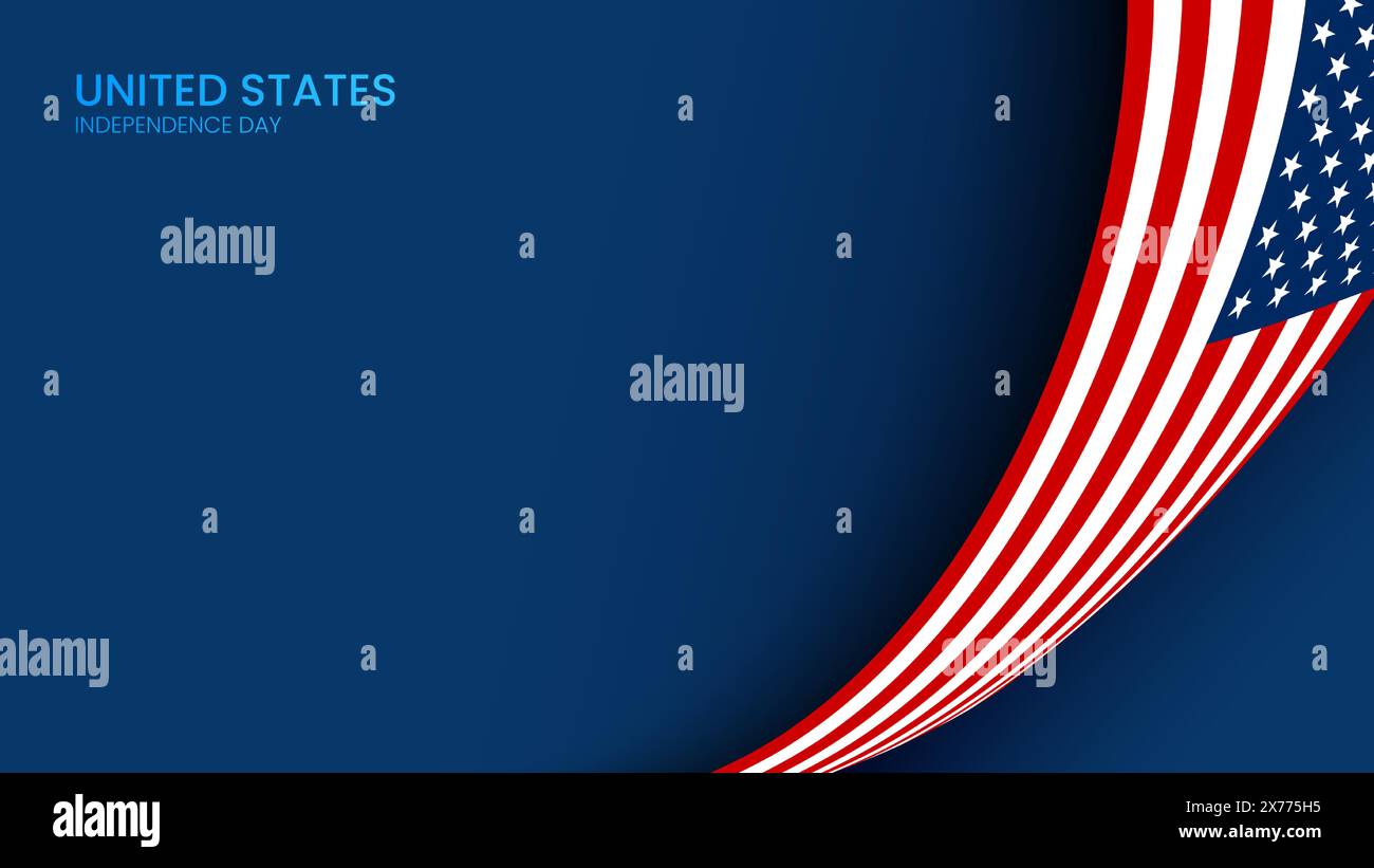 USA Independence day bannner presentation copyspace Stock Vector