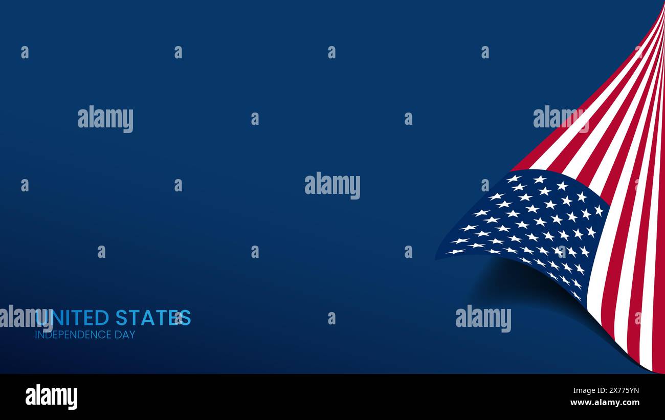 USA Independence day bannner presentation copyspace Stock Vector
