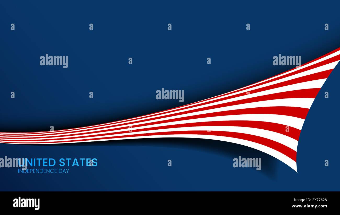 USA Independence day bannner presentation copyspace Stock Vector