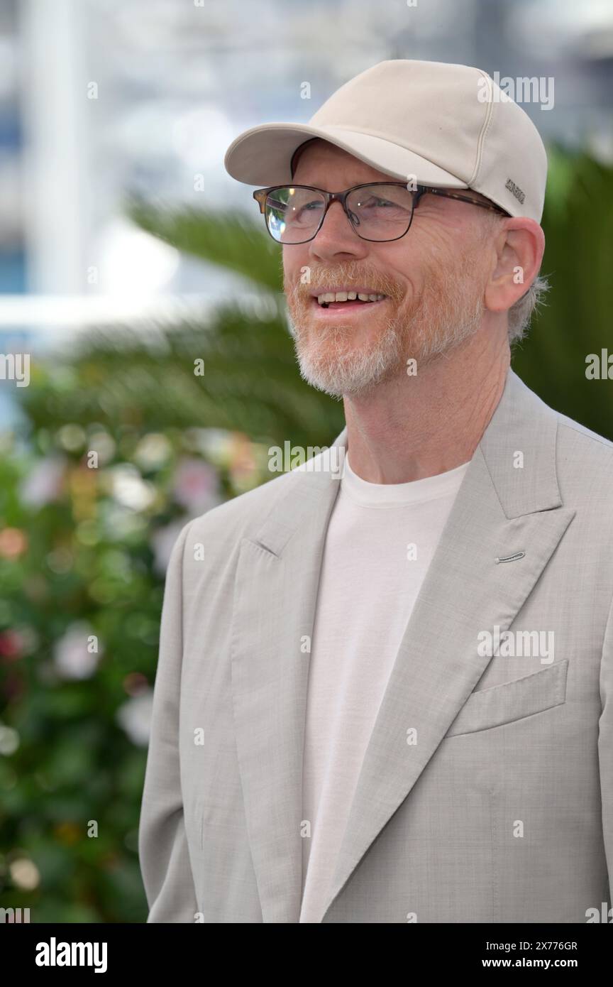 Cannes, France. 18th May, 2024. CANNES, FRANCE. May 18, 2024: Ron Howard at the Jim Henson Idea Man photocall at the 77th Festival de Cannes. Picture Credit: Paul Smith/Alamy Live News Stock Photo