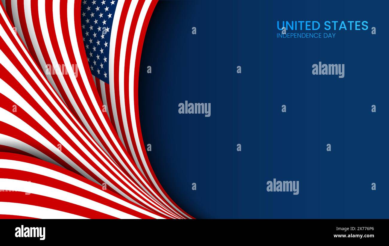 USA Independence day bannner presentation copyspace Stock Vector
