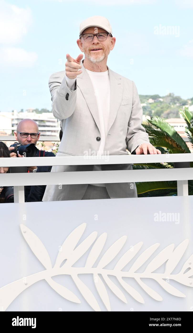 Cannes, France. 18th May, 2024. American director Ron Howard attends the photo call for Jim Henson Idea Man at the 77th Cannes Film Festival in Cannes, France on Saturday, May 18, 2024. Photo by Rune Hellestad/ Credit: UPI/Alamy Live News Stock Photo