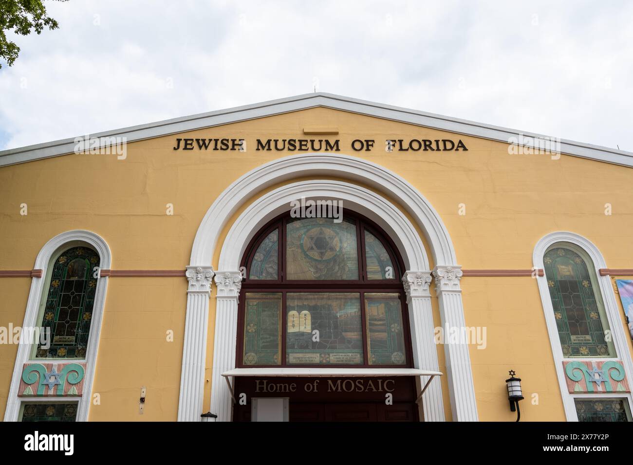 Miami Beach, FL - April 4, 2024: Florida International University's Jewish Museum of Florida is the only place that collects, documents, preserves, an Stock Photo