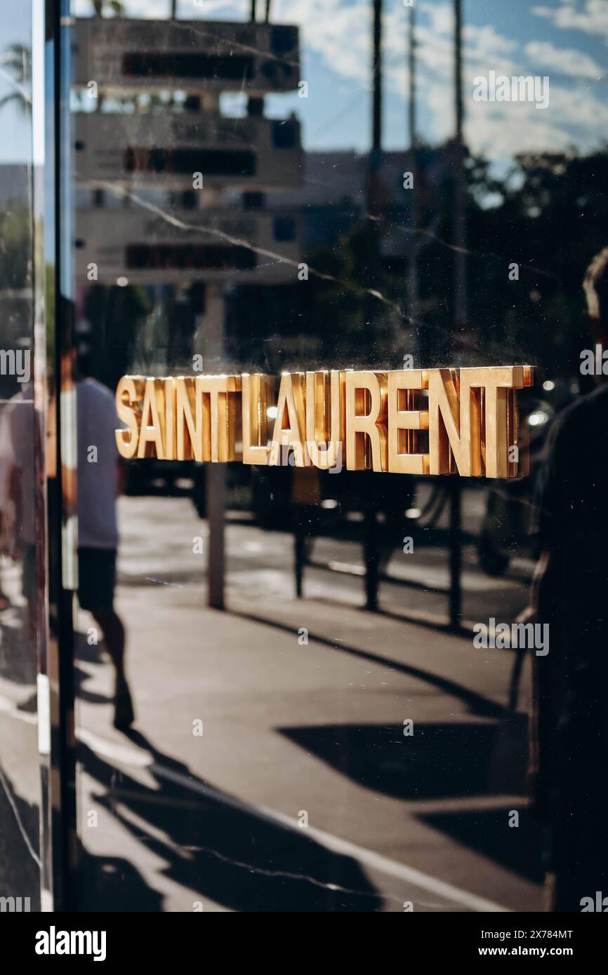 Yves saint laurent logo hi-res stock photography and images - Alamy