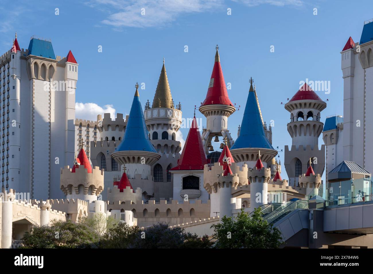 Excalibur Hotel and Casino on the Las Vegas Strip in Las Vegas, Nevada, United States Stock Photo