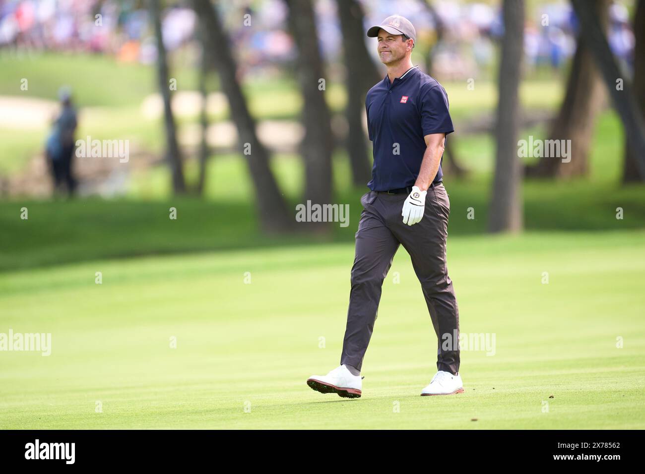 Adam Scott of Australia in action during Round 1 of the 2024 PGA
