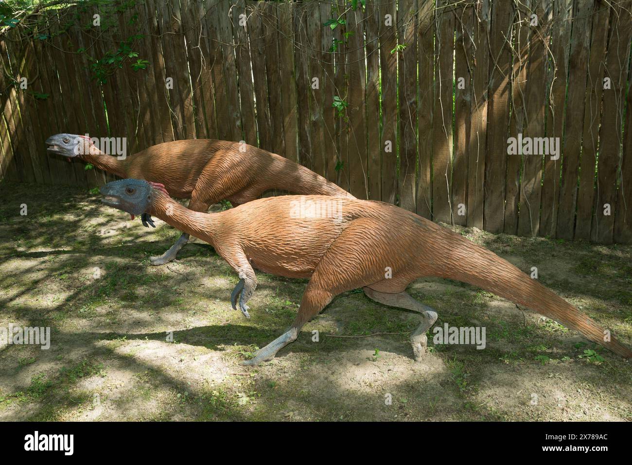 Dinosaur model in Bałtów Jurassic Park, Ostrowiec County ...