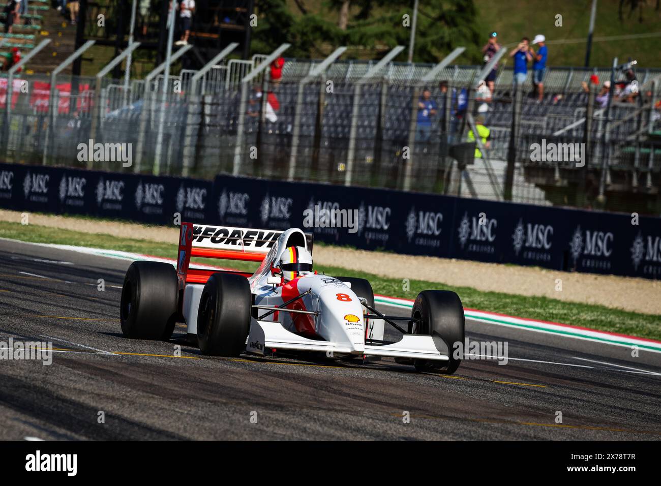 McLaren MP4/8 Vettel Demo run in Emilia-Romagna