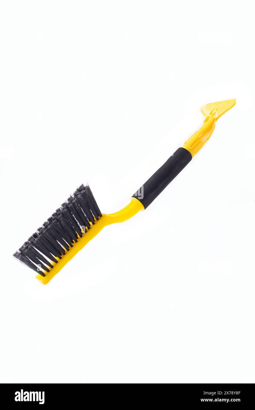 Car brush isolated on white background stock photo alamy
