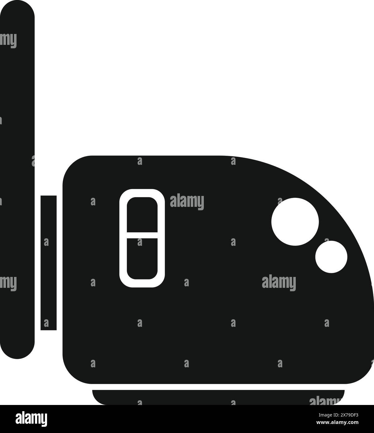 Modern wireless router icon for and network connection, vector