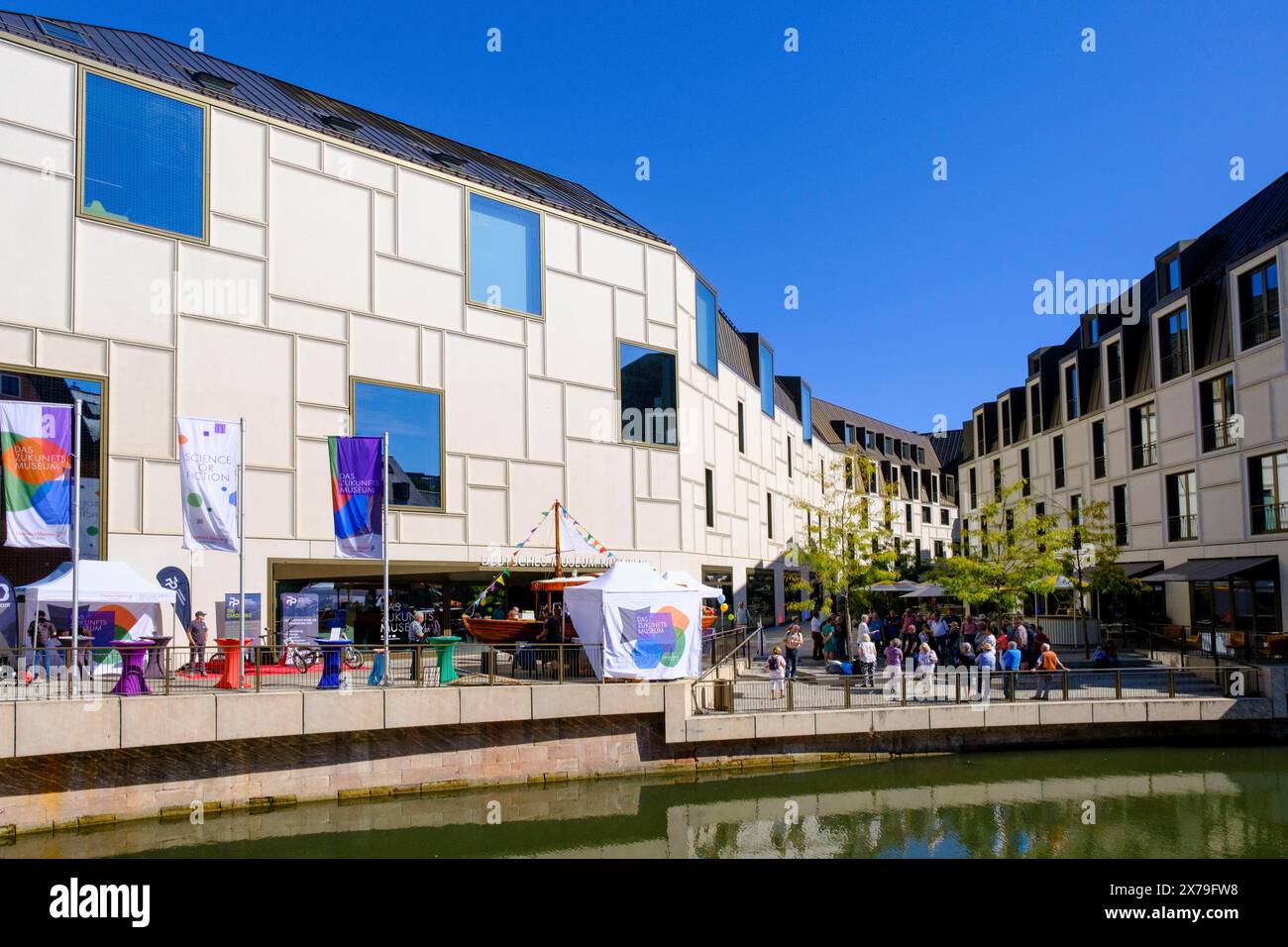 German Museum Nuremberg, Museum of the Future, Augustinerhof, Nuremberg, Middle Franconia, Franconia, Bavaria, Germany Stock Photo