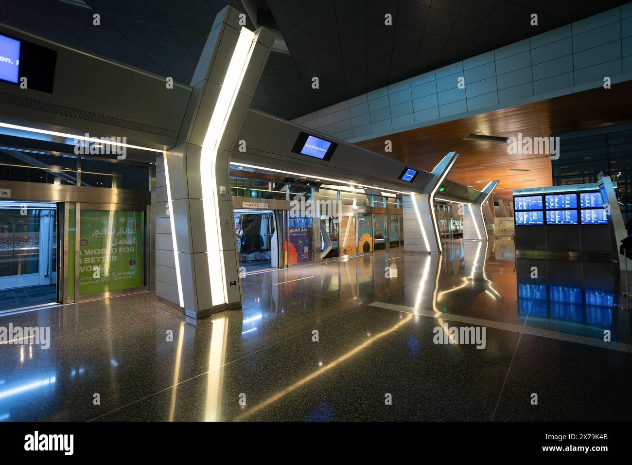 DOHA, QATAR - OCTOBER 13, 2023: view of Hamad International Airport ...