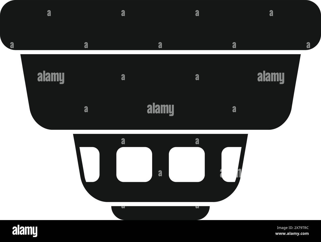 Vector illustration of a simple shopping basket icon in black isolated ...